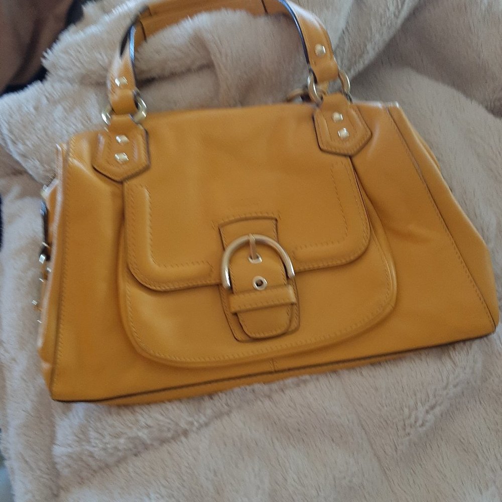 Yellow coach satchel